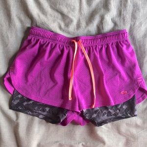 Champion ~ Purple Mesh Shorts with Built in Spandex
